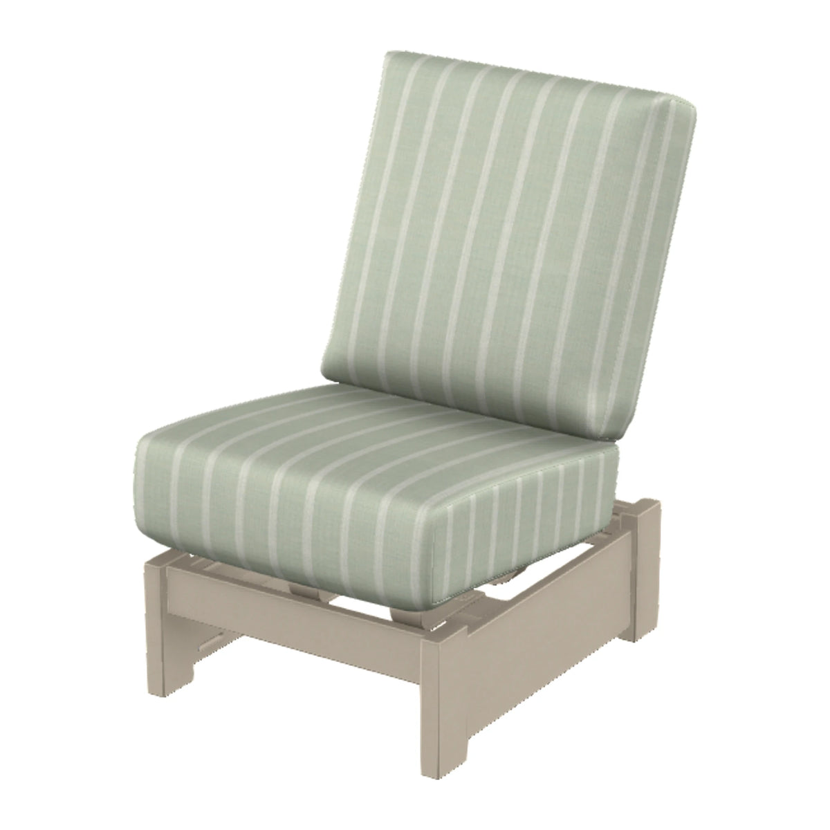 Leeward Cushion Armless Single-Seat Section w/ Hidden Motion — Desert Sand MGP
