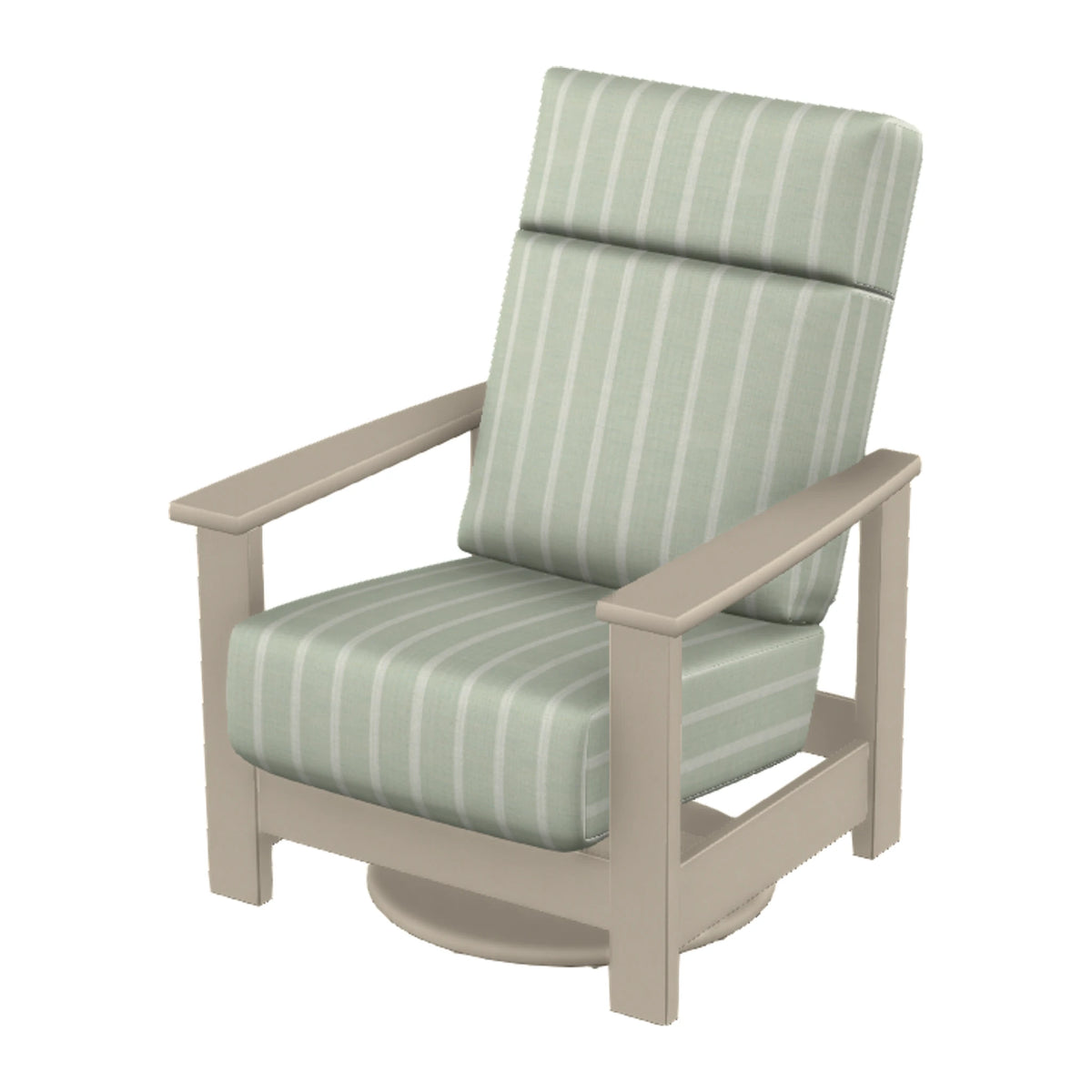 Leeward Cushion Supreme Swivel Rocker — Desert Sand MGP / Match Finish