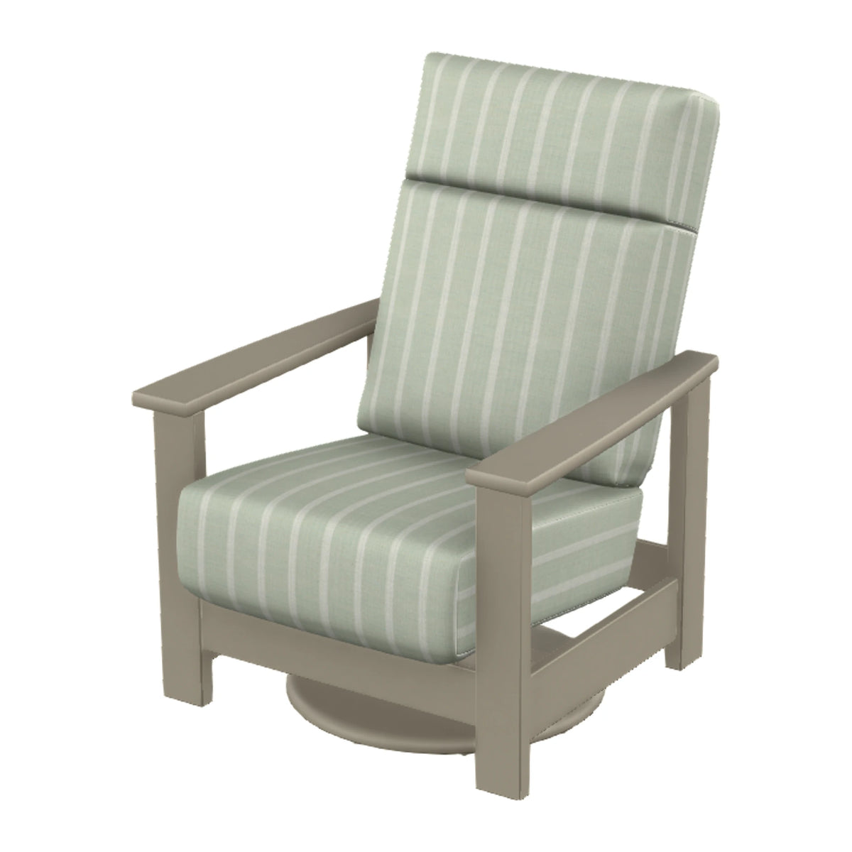 Leeward Cushion Supreme Swivel Rocker — Storm MGP / Match Finish