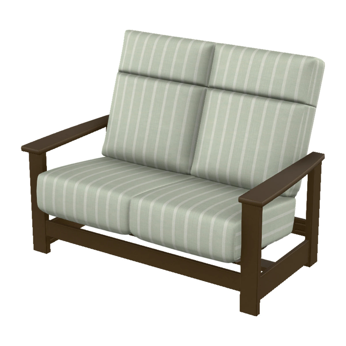 Leeward Cushion Supreme Loveseat w/ Hidden Motion — Kona MGP / Match Finish