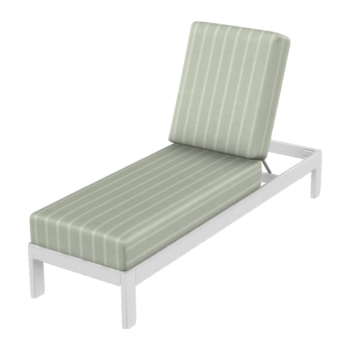 Leeward Cushion Armless Chaise — Snow MGP
