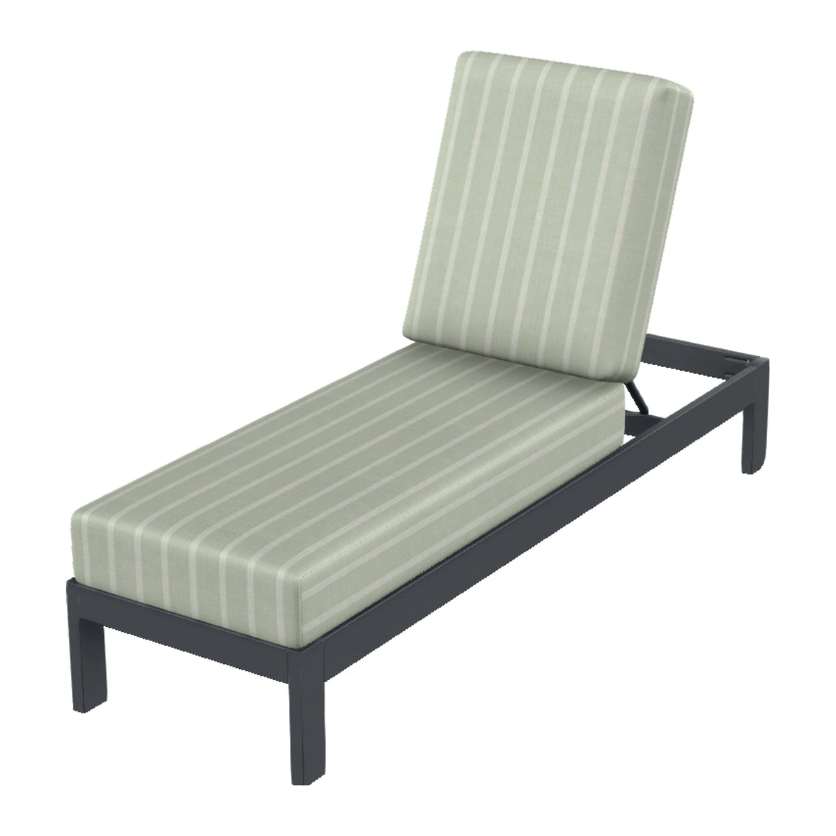 Leeward Cushion Armless Chaise — Classic Graphite MGP