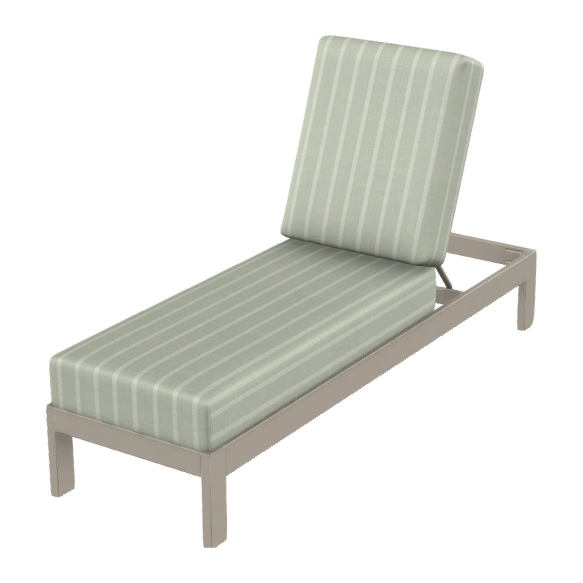 Leeward Cushion Armless Chaise — Warm Grey MGP