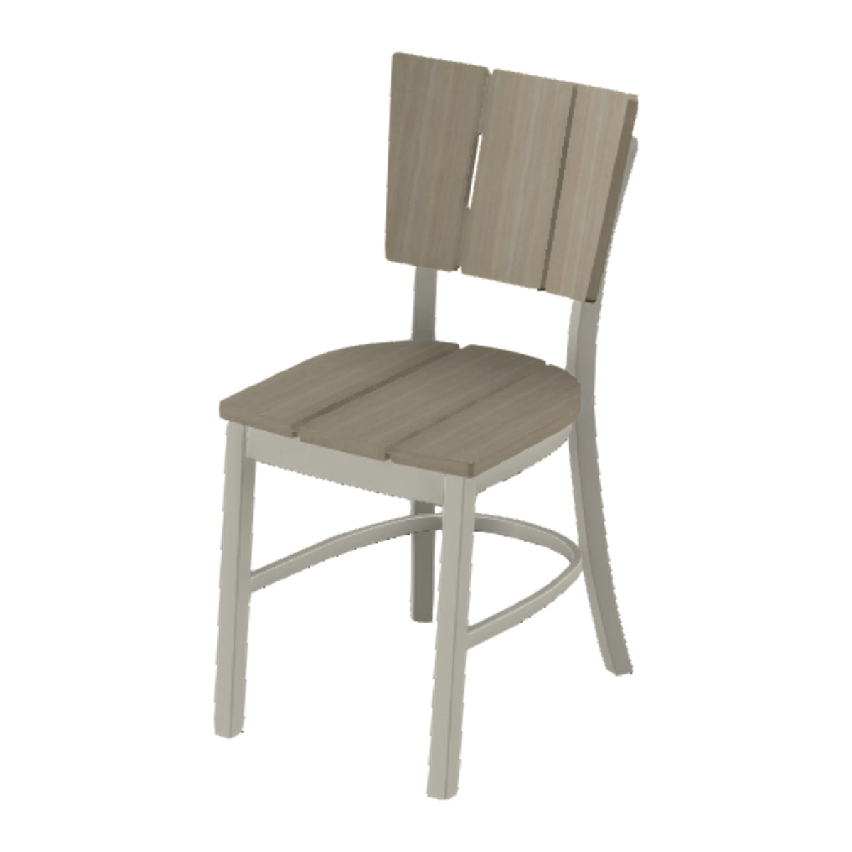 Avant Stacking Armless Bistro Chair — Warm Grey PC