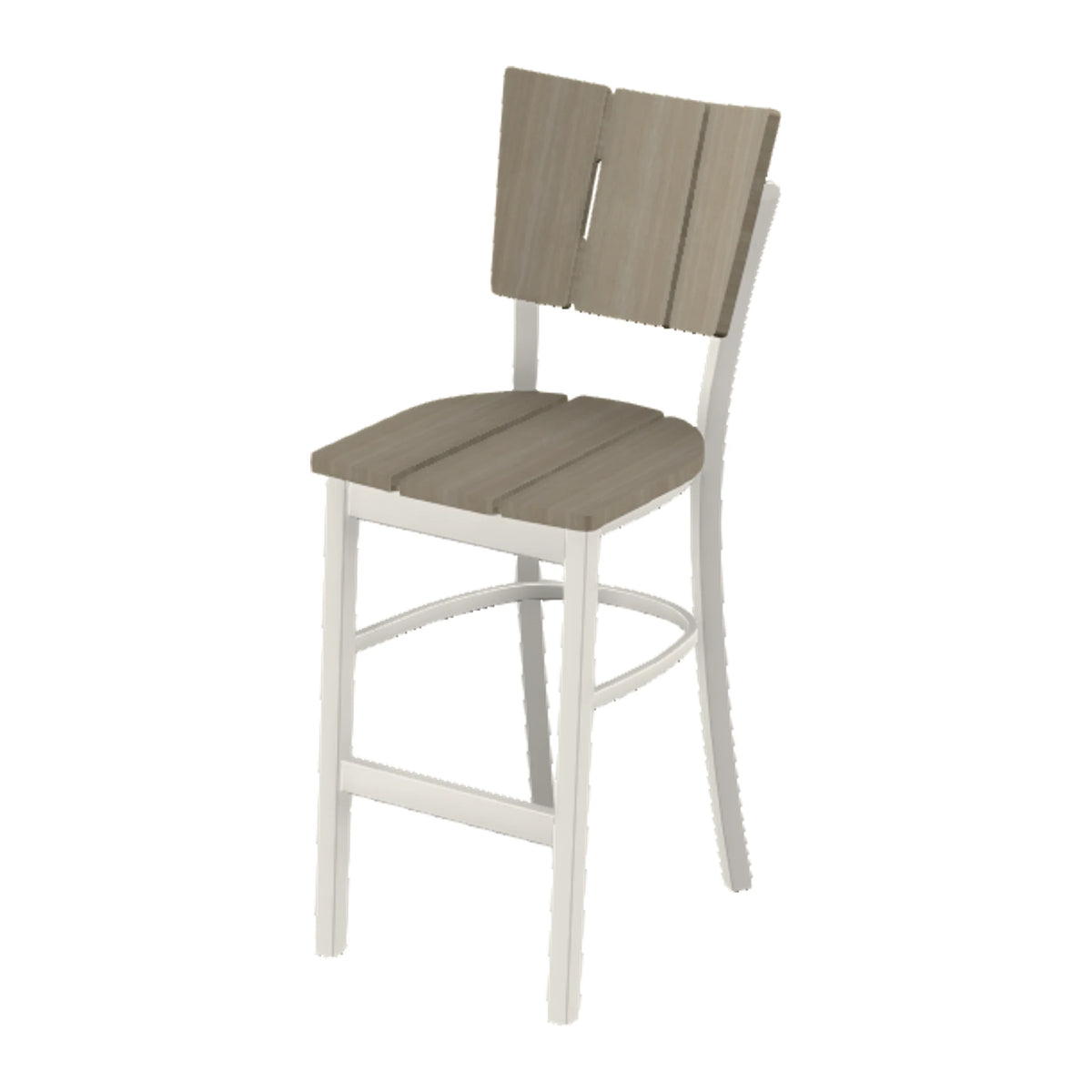 Avant Stacking Armless Balcony Chair — Snow PC