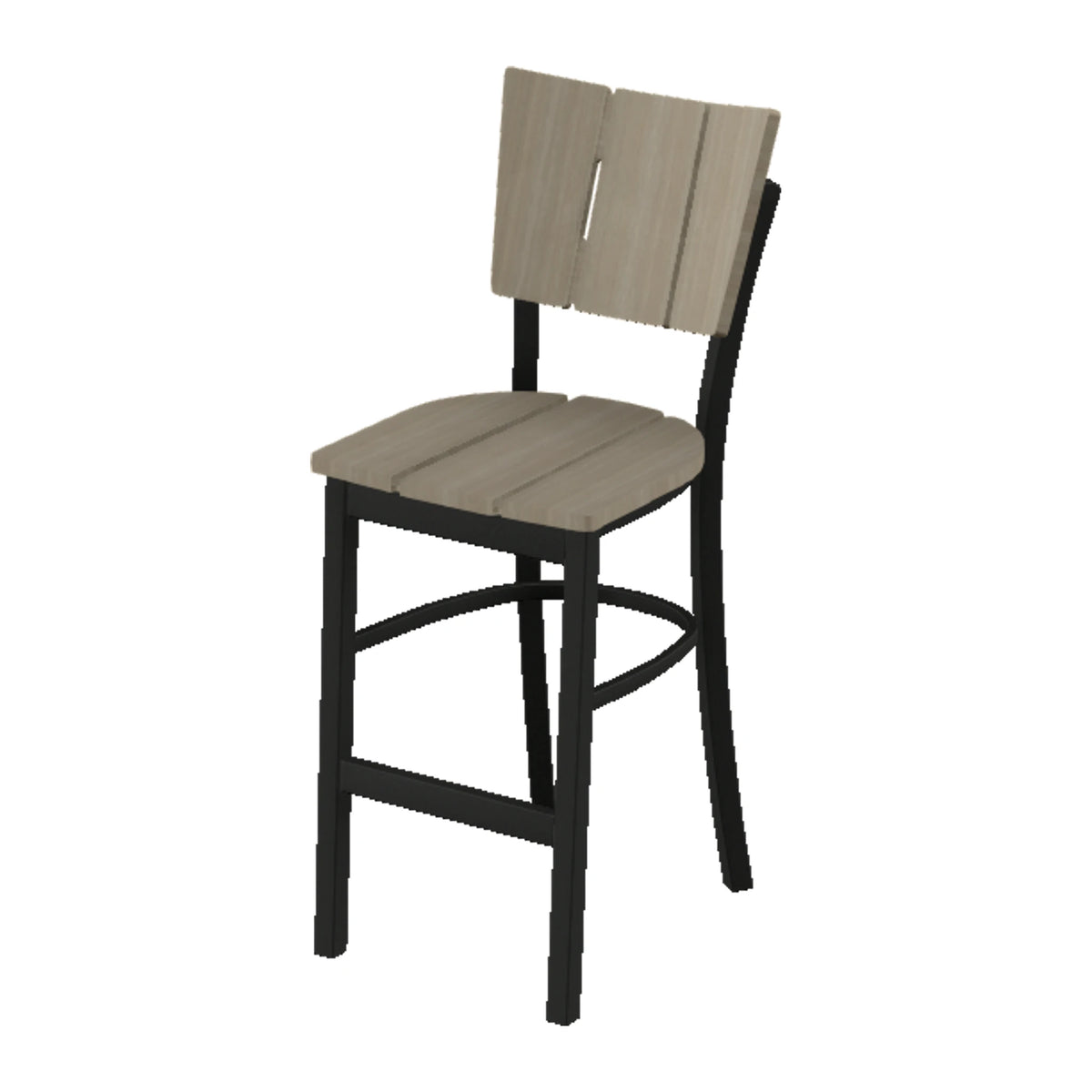 Avant Stacking Armless Balcony Chair — Black PC