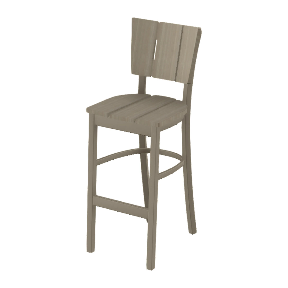 Avant Stacking Armless Bar Chair — Storm PC