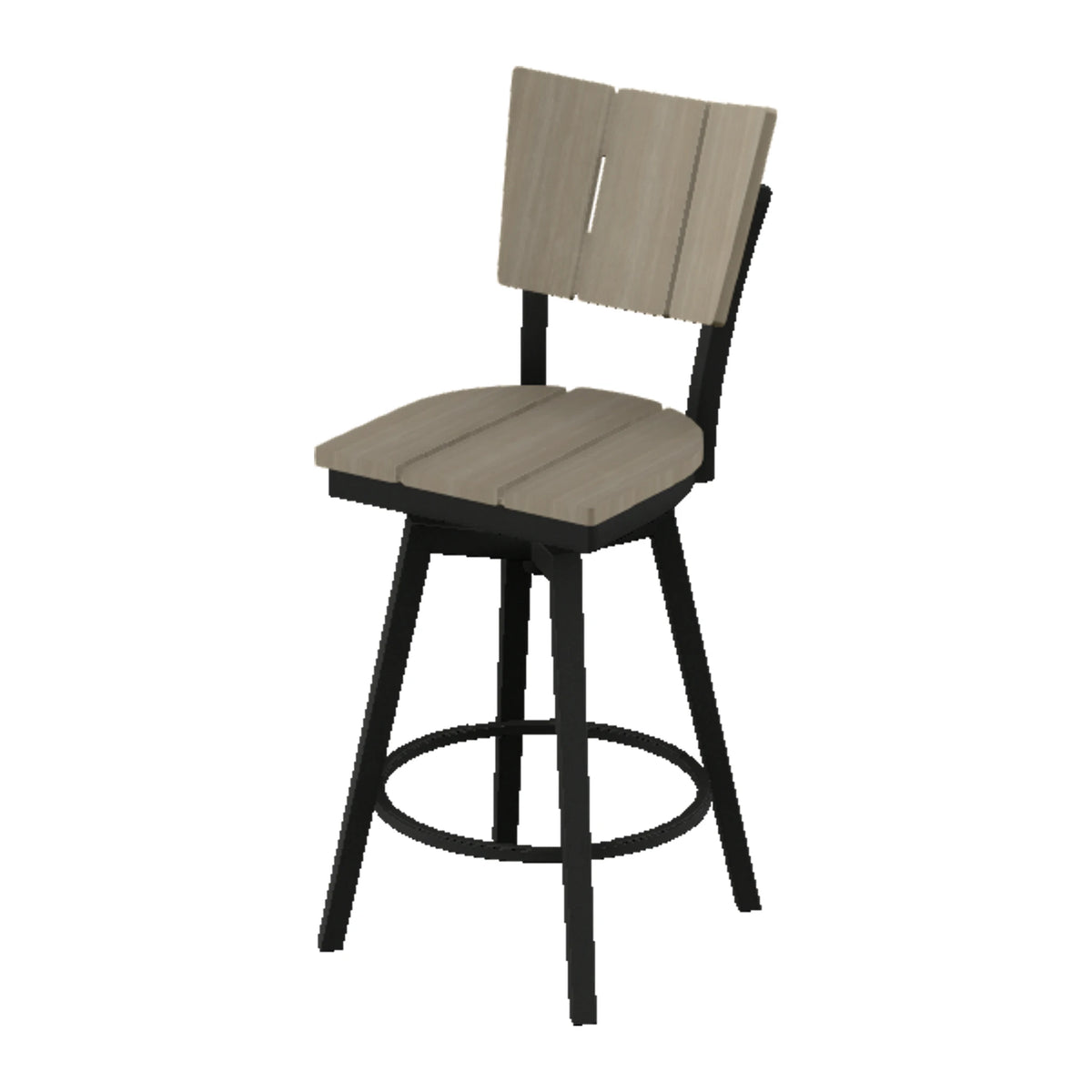 Avant Armless Balcony Swivel Chair — Black PC
