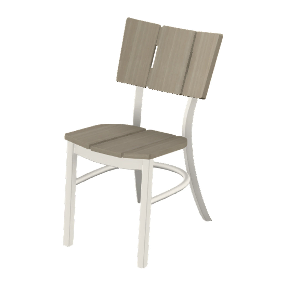 Avant Stacking Armless Dining Chair — Snow PC