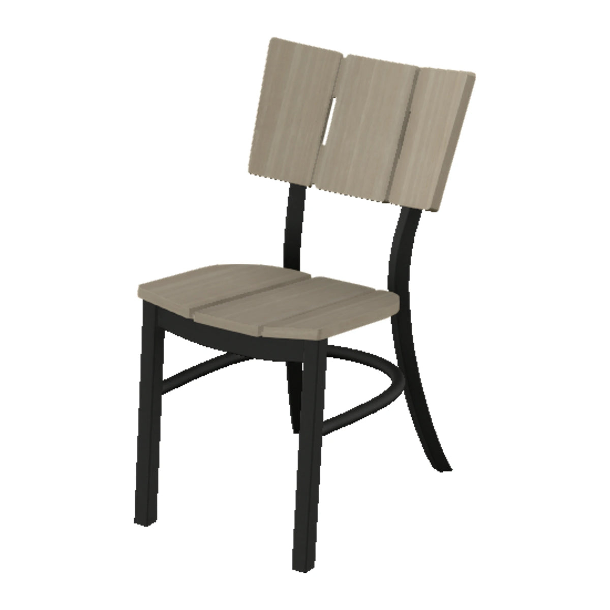 Avant Stacking Armless Dining Chair — Black PC