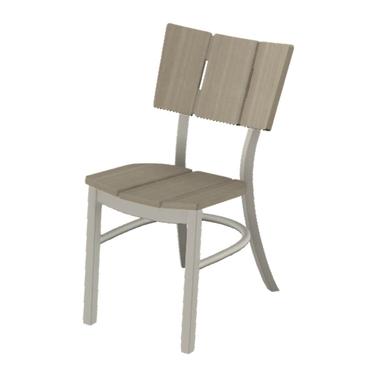 Avant Stacking Armless Dining Chair — Warm Grey PC