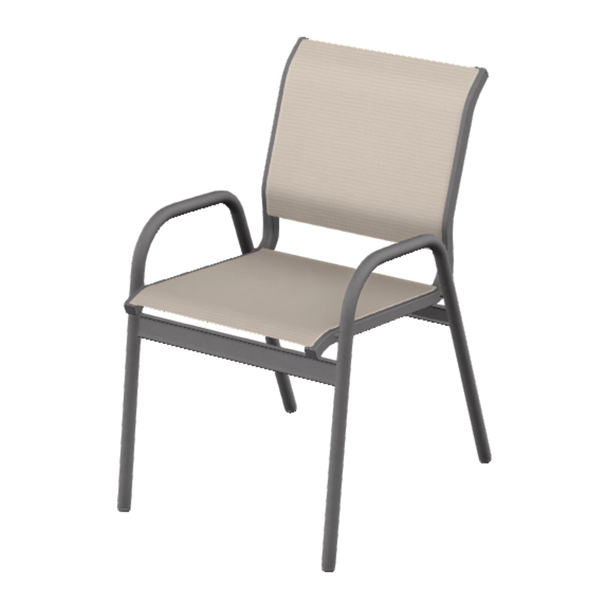 Gardenella Sling Bistro Chair — Graphite Txt PC