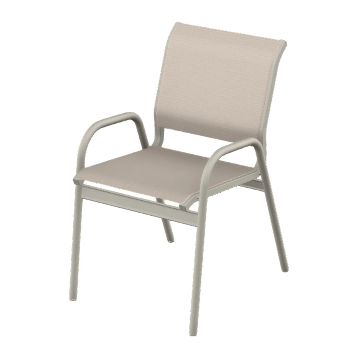 Gardenella Sling Bistro Chair — Warm Grey PC