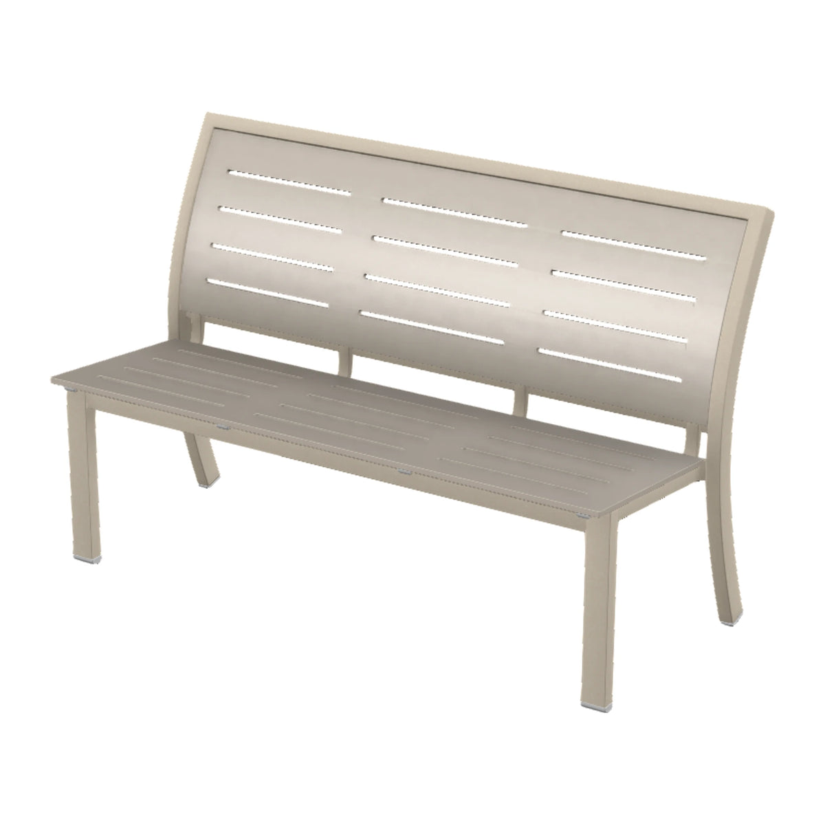 Bazza 56" Armless Bench — Desert Sand PC
