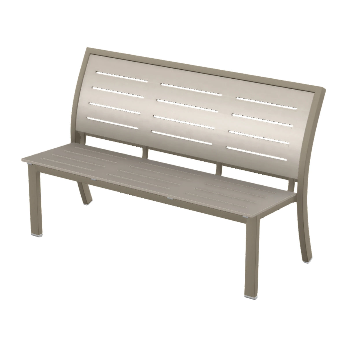 Bazza 56" Armless Bench — Storm PC