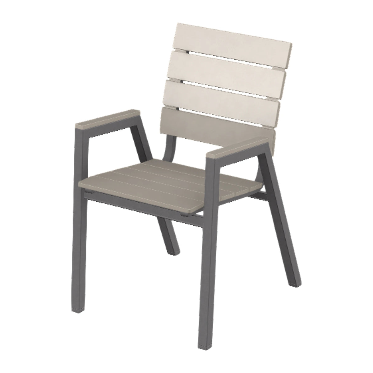 Bazza Bistro Chair — Graphite Txt PC