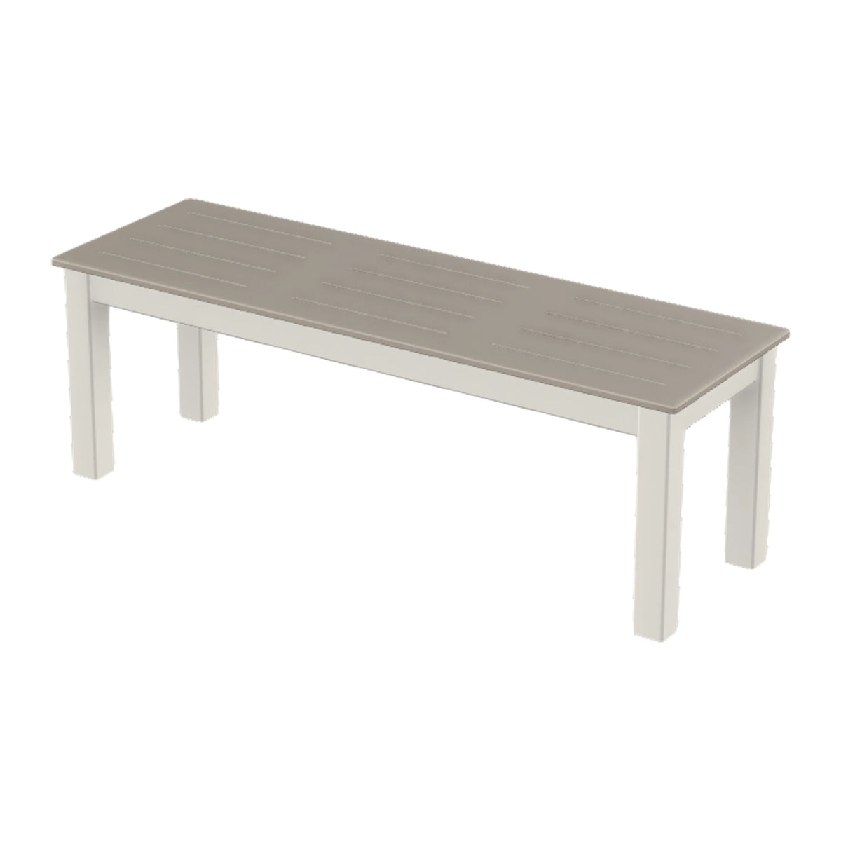 Bazza 54" Flat Bench — Snow PC