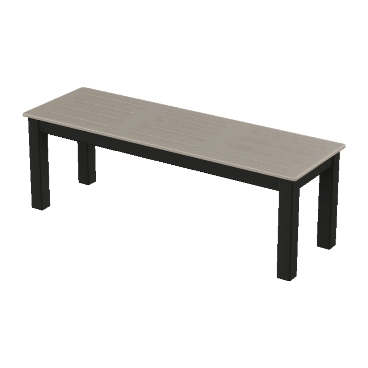 Bazza 54" Flat Bench — Black PC