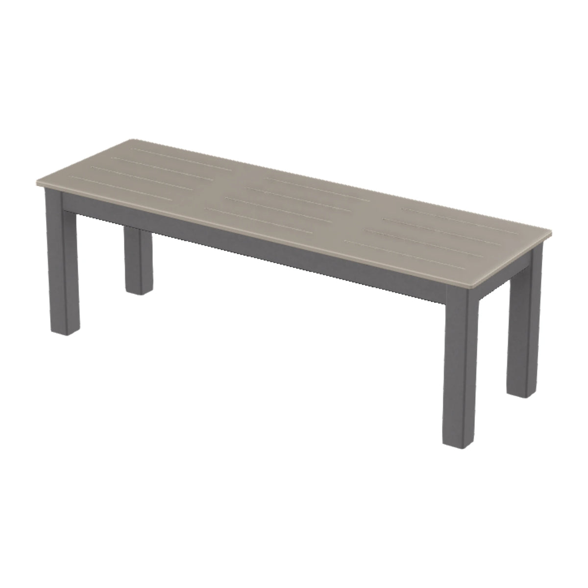 Bazza 54" Flat Bench — Graphite Txt PC