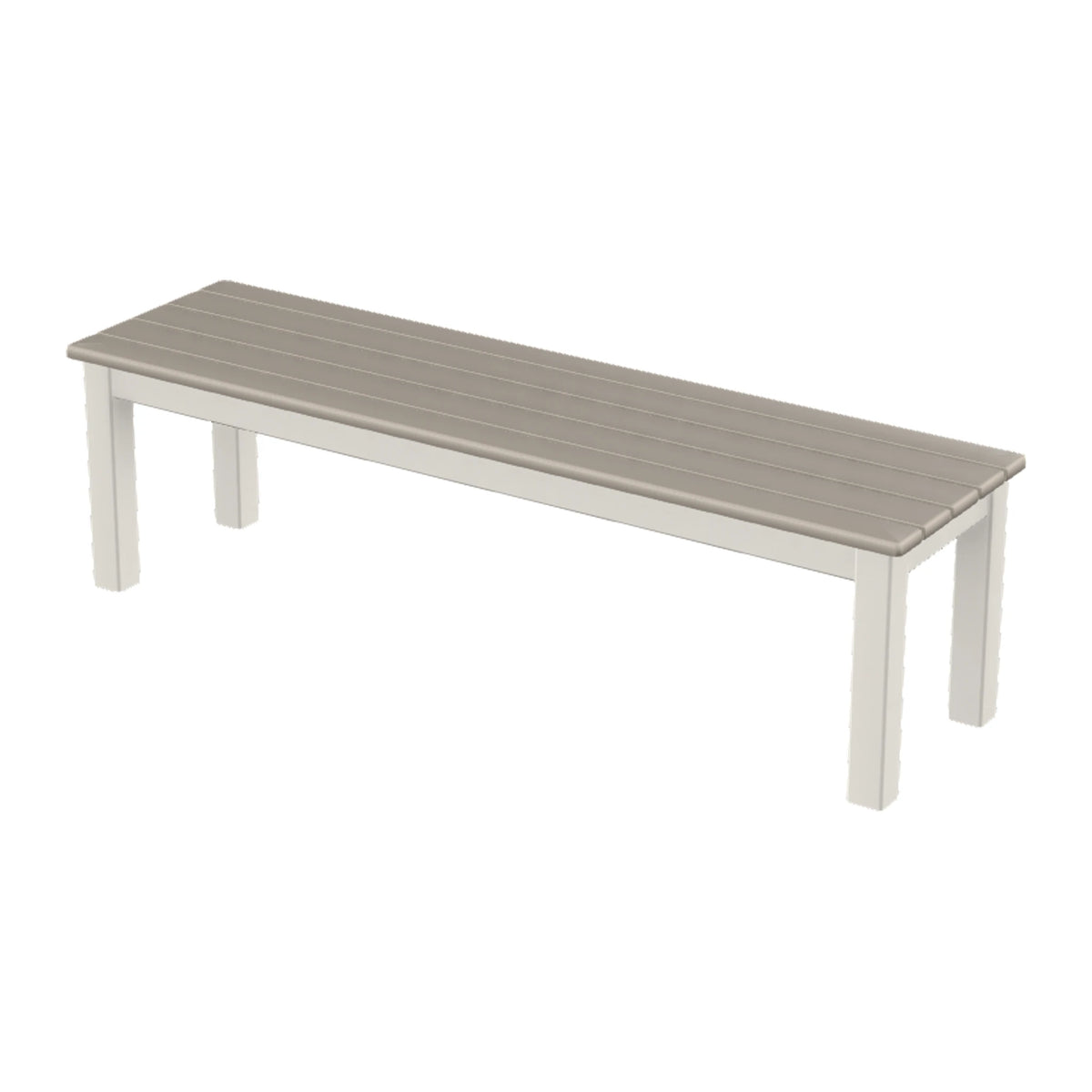 Bazza 64" Flat Bench — Snow PC