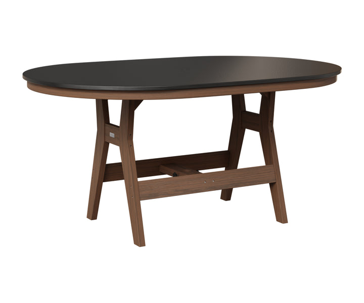 Harbor 44" x 64" Oblong Table - Hammered Top - Counter Height