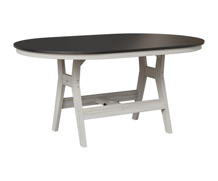 Harbor 44" x 64" Oblong Table - Hammered Top - Counter Height