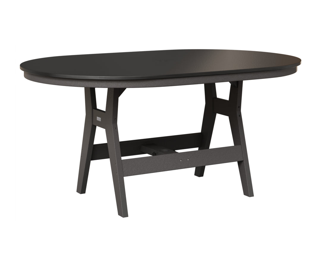 Harbor 44" x 64" Oblong Table - Hammered Top - Dining Height