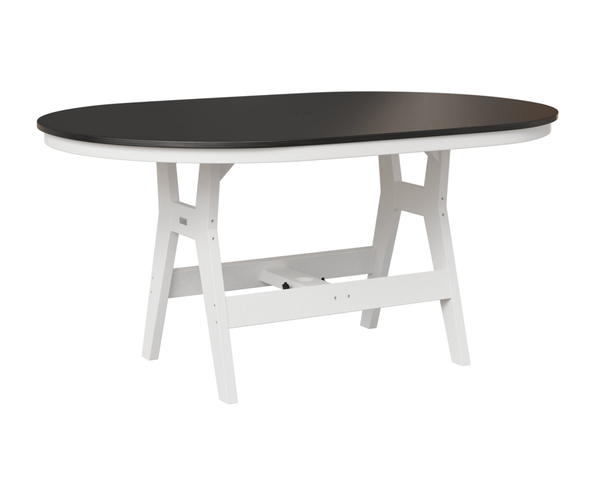 Harbor 44" x 64" Oblong Table - Hammered Top - Bar Height