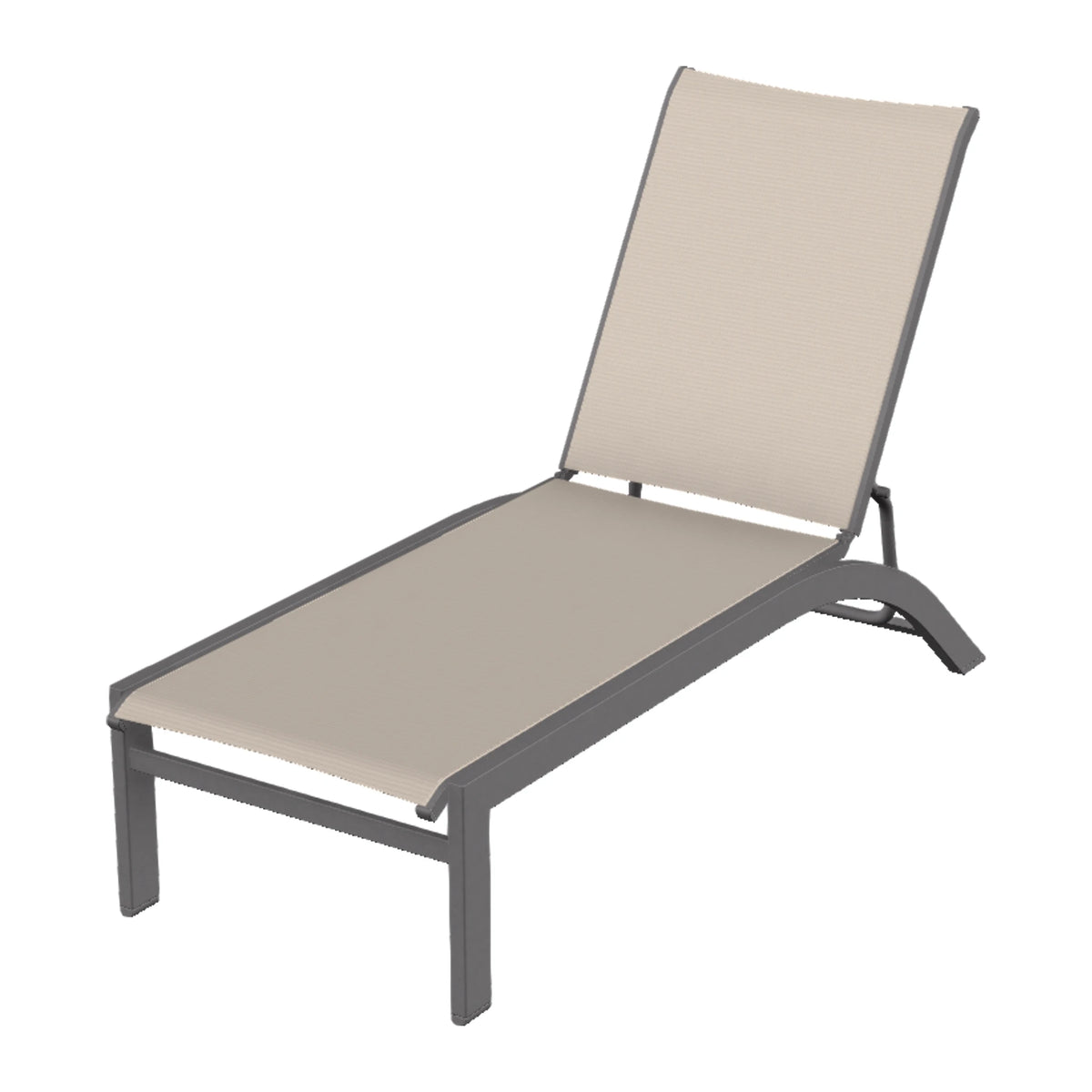 Kendall Sling Armless Chaise — Graphite Txt PC