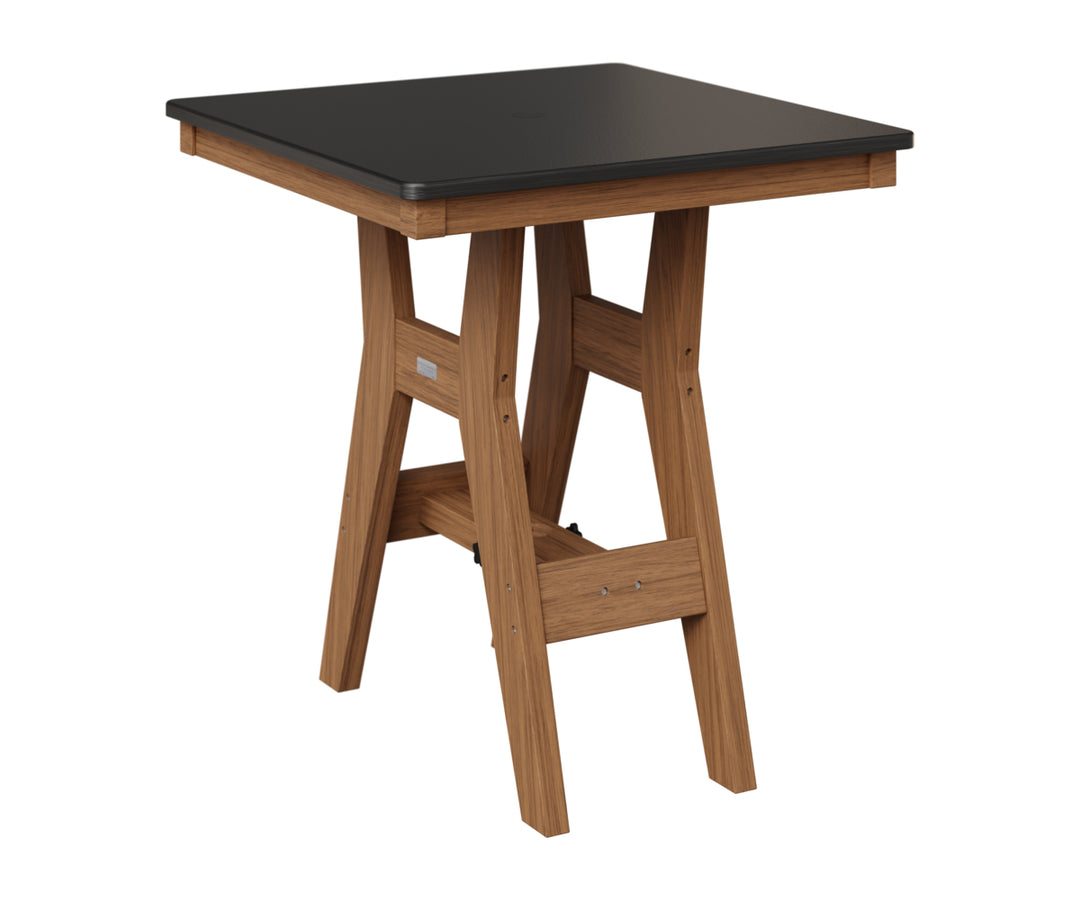 Harbor 28" Square Table - Hammered Top - Bar Height