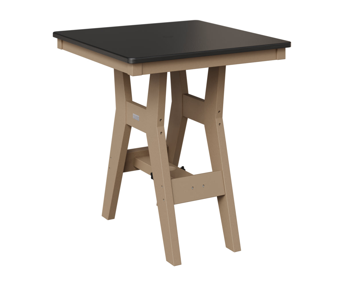 Harbor 28" Square Table - Hammered Top - Bar Height