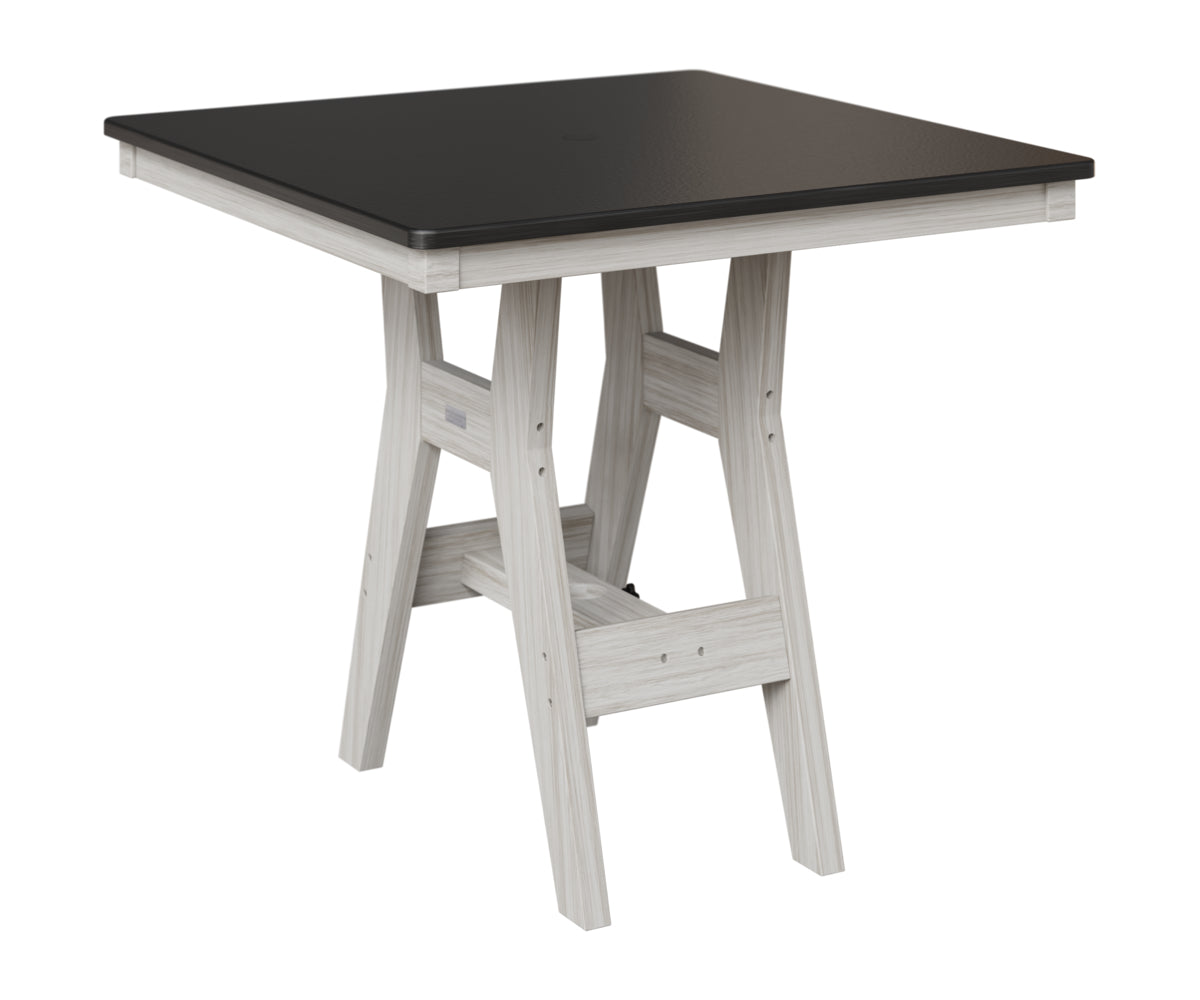 Harbor 33" Square Table - Hammered Top - Dining Height