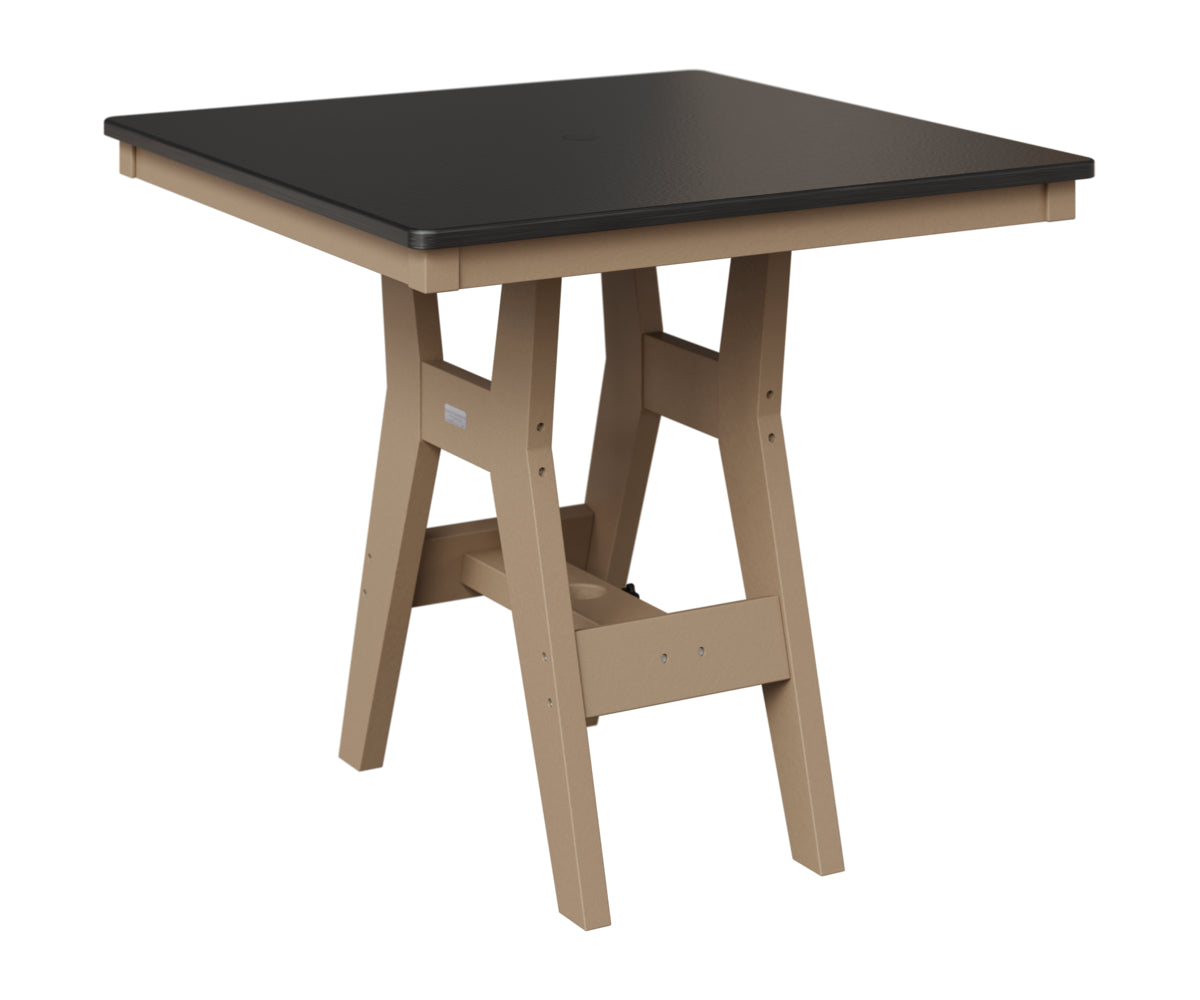 Harbor 33" Square Table - Hammered Top - Bar Height