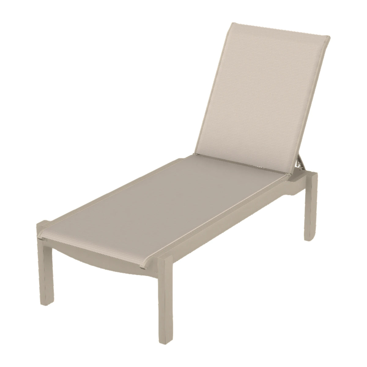 Leeward Sling Armless Chaise w/ Wheels — Desert Sand MGP