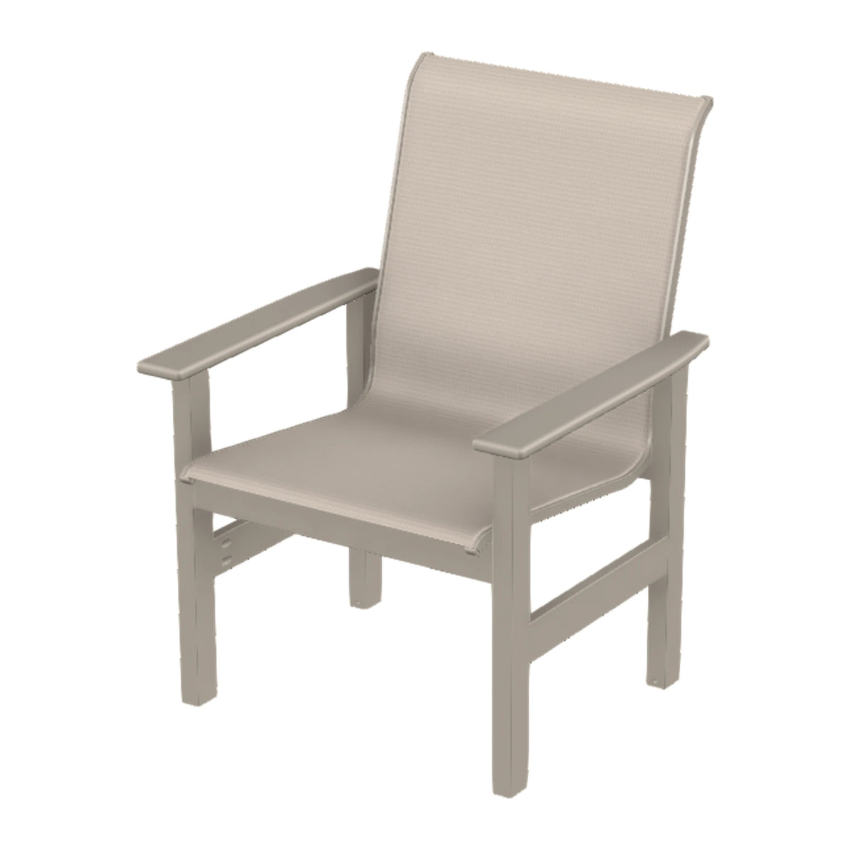 Leeward Sling Armchair — Warm Grey MGP / Match Finish