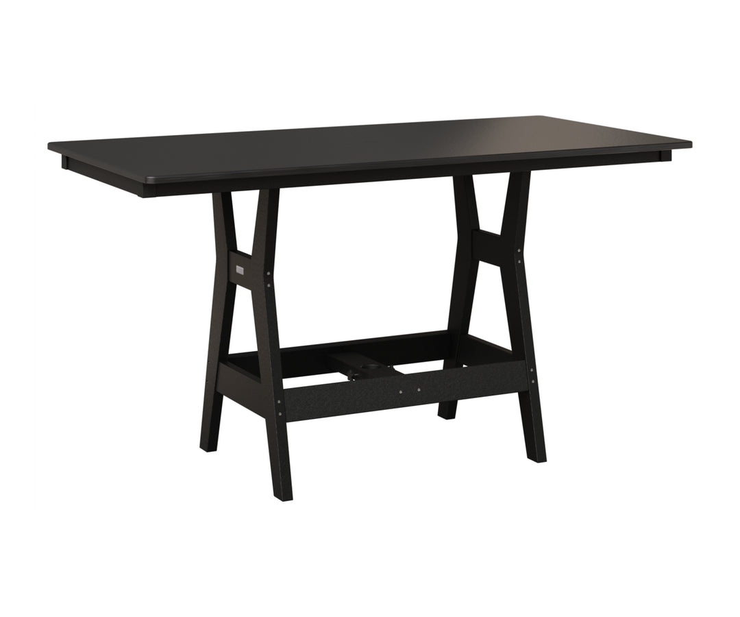 Harbor 33" x 66" Rectangular Table - Hammered Top - Counter Height