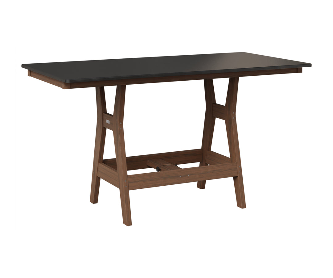 Harbor 33" x 66" Rectangular Table - Hammered Top - Dining Height