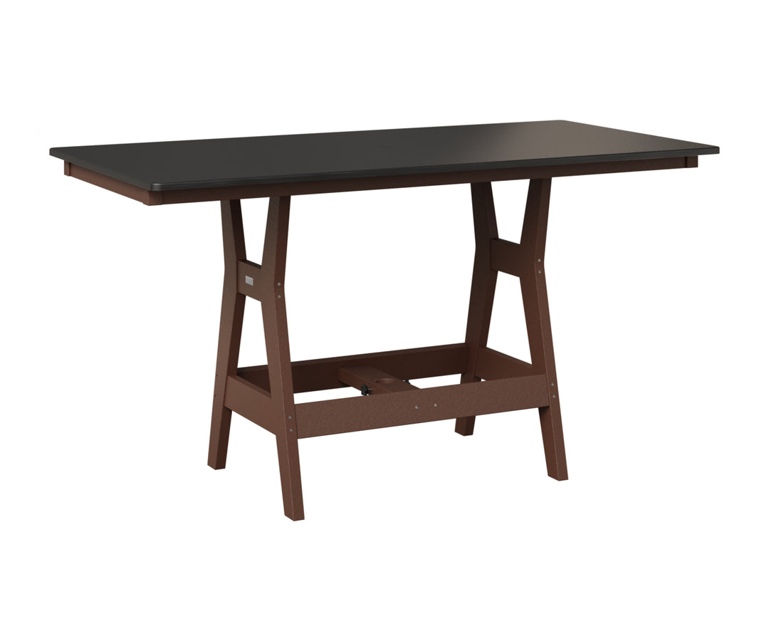 Harbor 33" x 66" Rectangular Table - Hammered Top - Counter Height