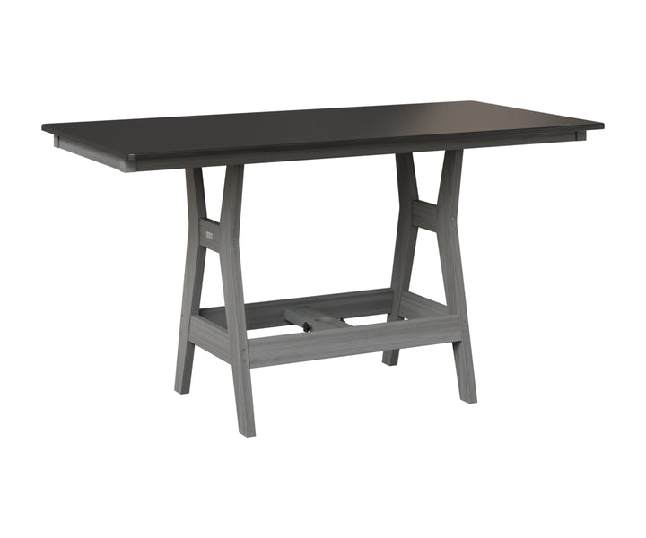 Harbor 33" x 66" Rectangular Table - Hammered Top - Counter Height
