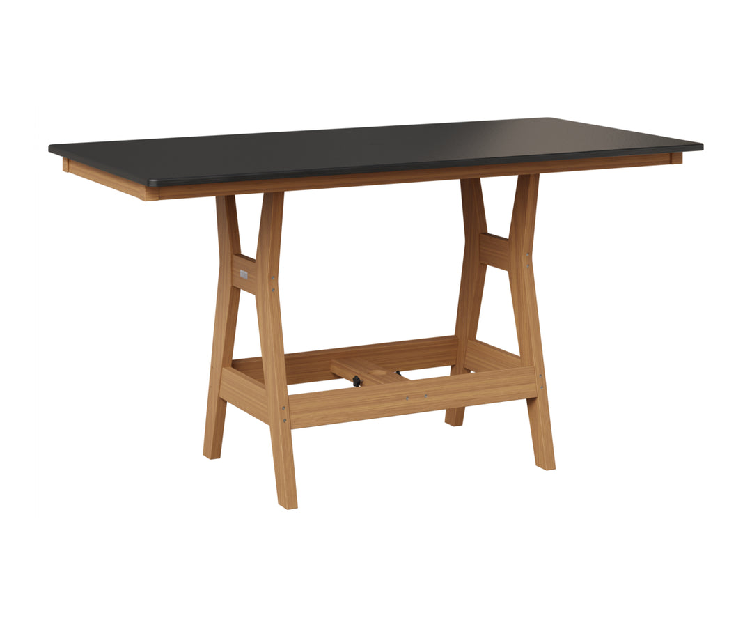 Harbor 33" x 66" Rectangular Table - Hammered Top - Counter Height