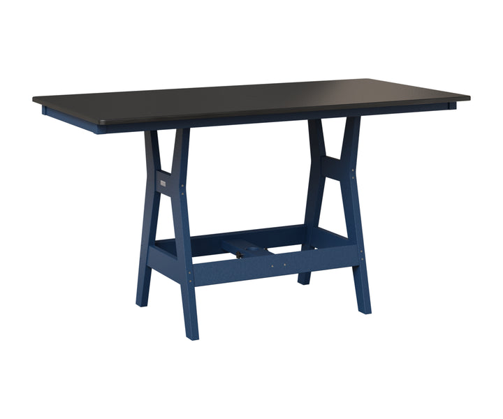 Harbor 33" x 66" Rectangular Table - Hammered Top - Counter Height