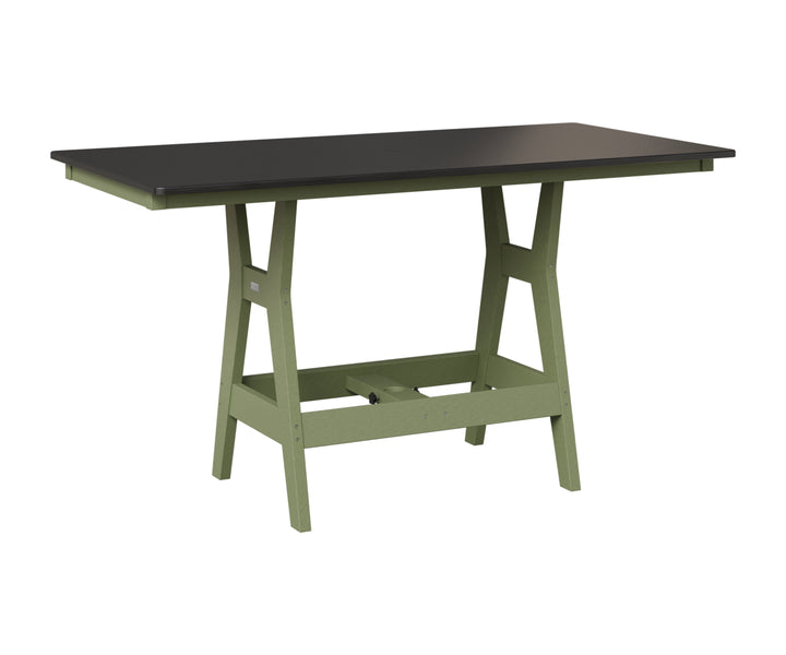 Harbor 33" x 66" Rectangular Table - Hammered Top - Dining Height