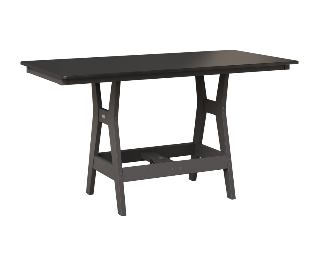 Harbor 33" x 66" Rectangular Table - Hammered Top - Counter Height