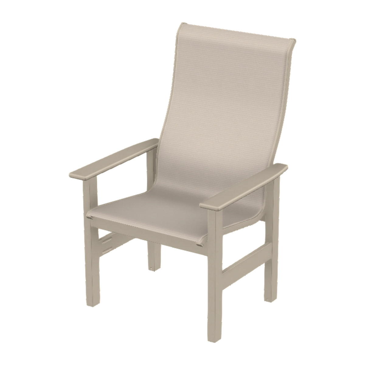 Leeward Sling Supreme Height Armchair — Desert Sand MGP / Match Finish