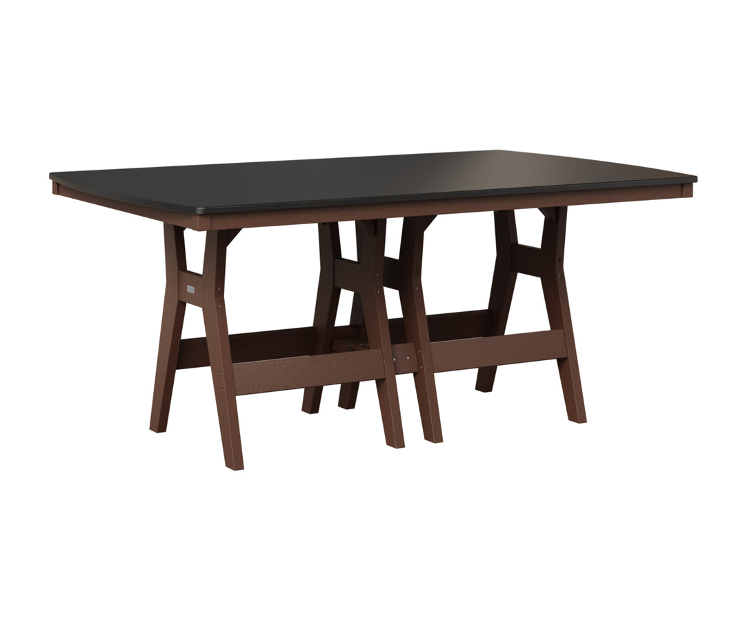 Harbor 44" x 72" Rectangular Table - Hammered Top - Counter Height