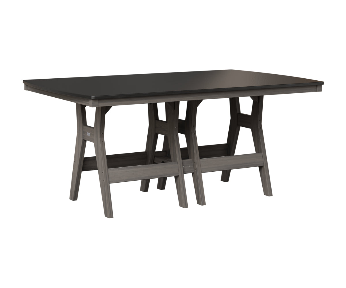 Harbor 44" x 72" Rectangular Table - Hammered Top - Dining Height