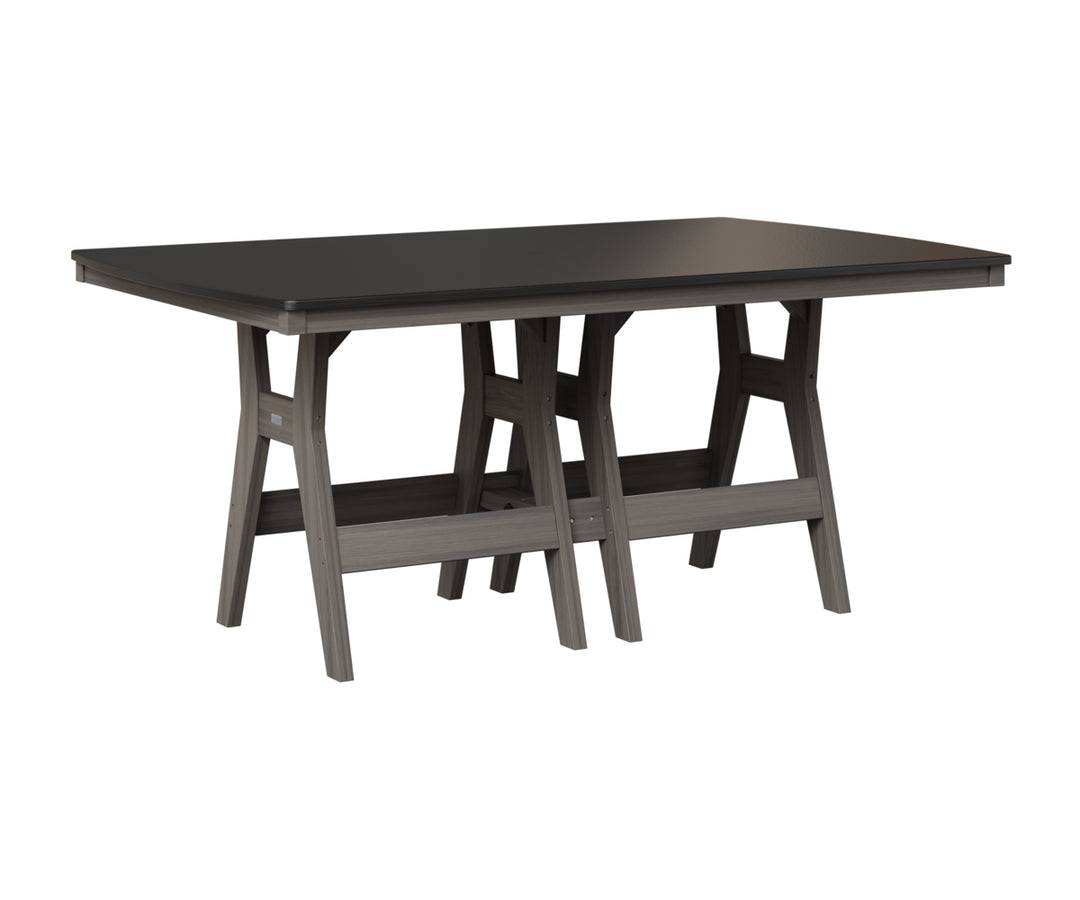 Harbor 44" x 72" Rectangular Table - Hammered Top - Bar Height
