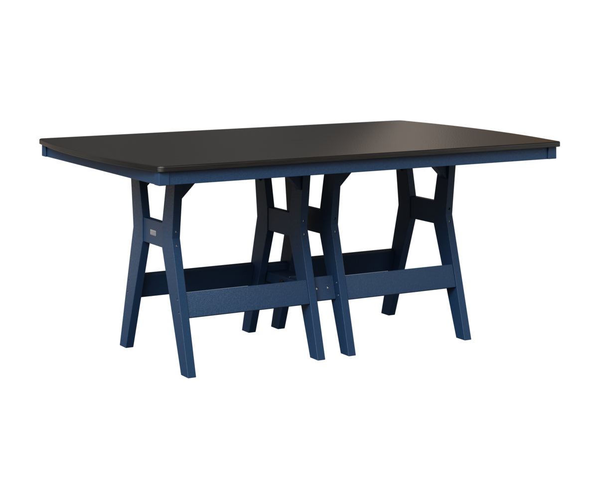 Harbor 44" x 72" Rectangular Table - Hammered Top - Bar Height