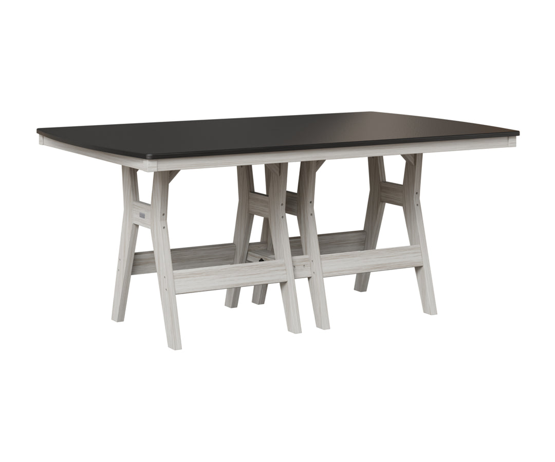 Harbor 44" x 72" Rectangular Table - Hammered Top - Counter Height