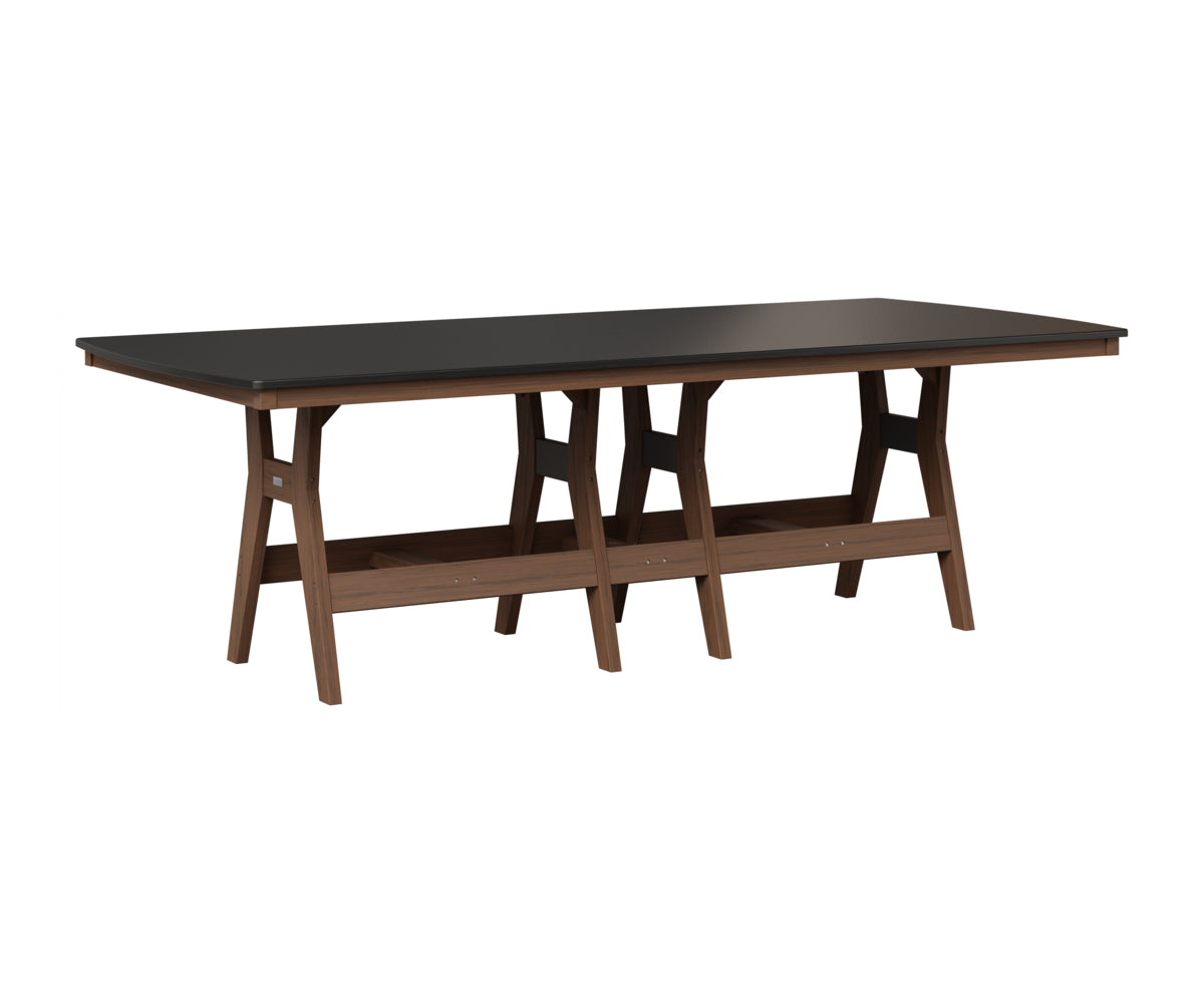 Harbor 44" x 96" Rectangular Table - Hammered Top - Counter Height